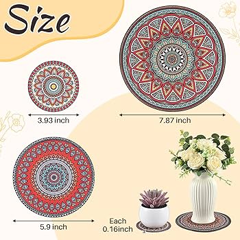 置物 Mountain Research \"Pot Mat\" Amazon.com : Nuanchu 6 Pcs Boho Plant Pot Mat 3 Sizes